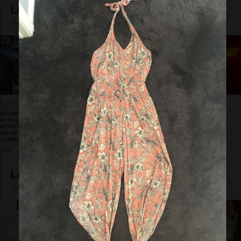 Mimi Chica Pale Pink Summer Romper